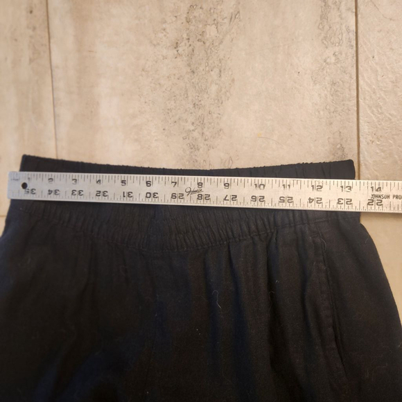 Old Navy Linen Pants High Rise Wide Leg XS relaxed beachy vacation style# 811893 - Picture 7 of 11